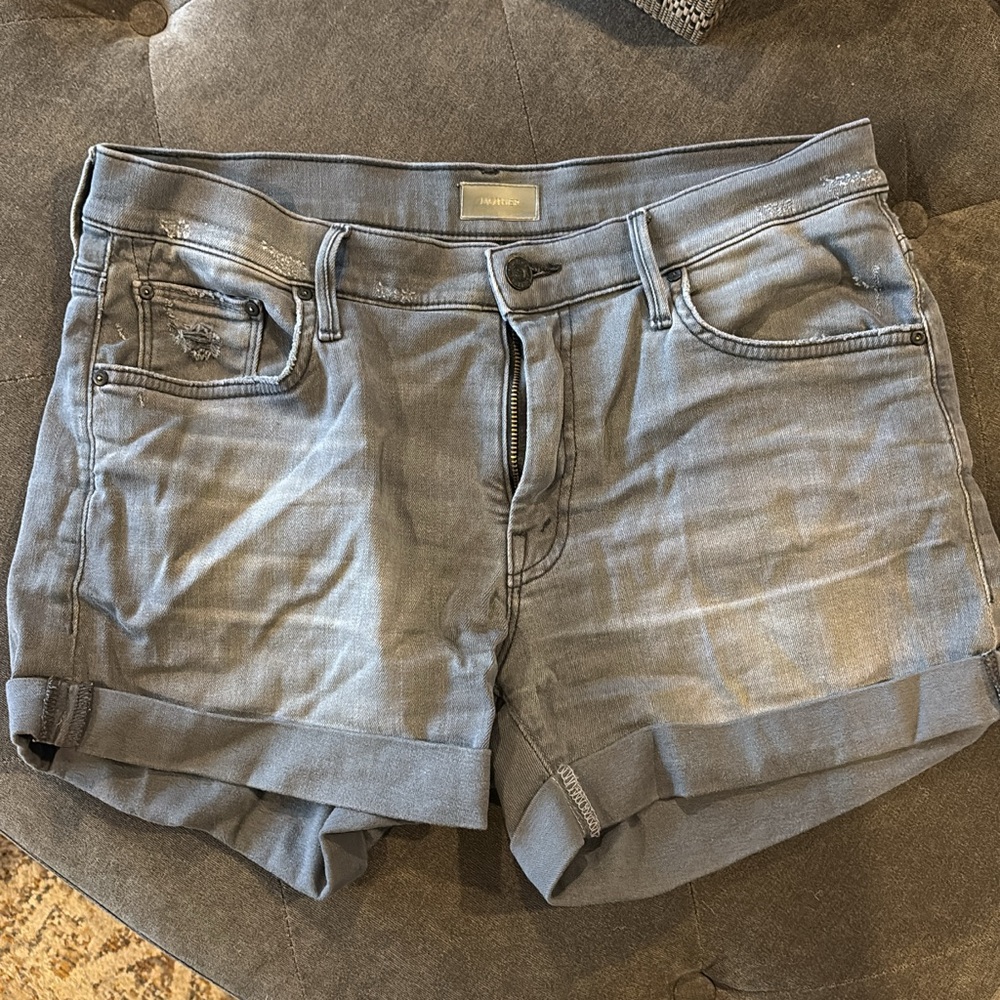 Women's mother denim Gray Denim Shorts